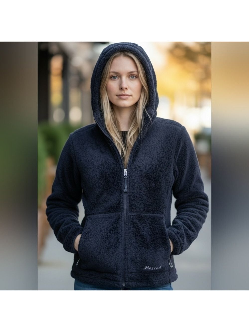Marmot Black Fleece Hoodie Jacket (JAC26)